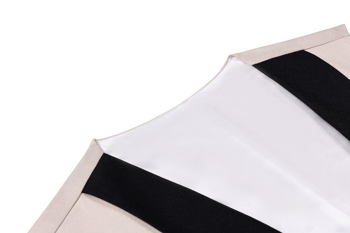 Formal 3 Pieces Mens Suit Flat Shawl Lapel Tuxedos (Blazer+vest+Pants) Mens Event Wear