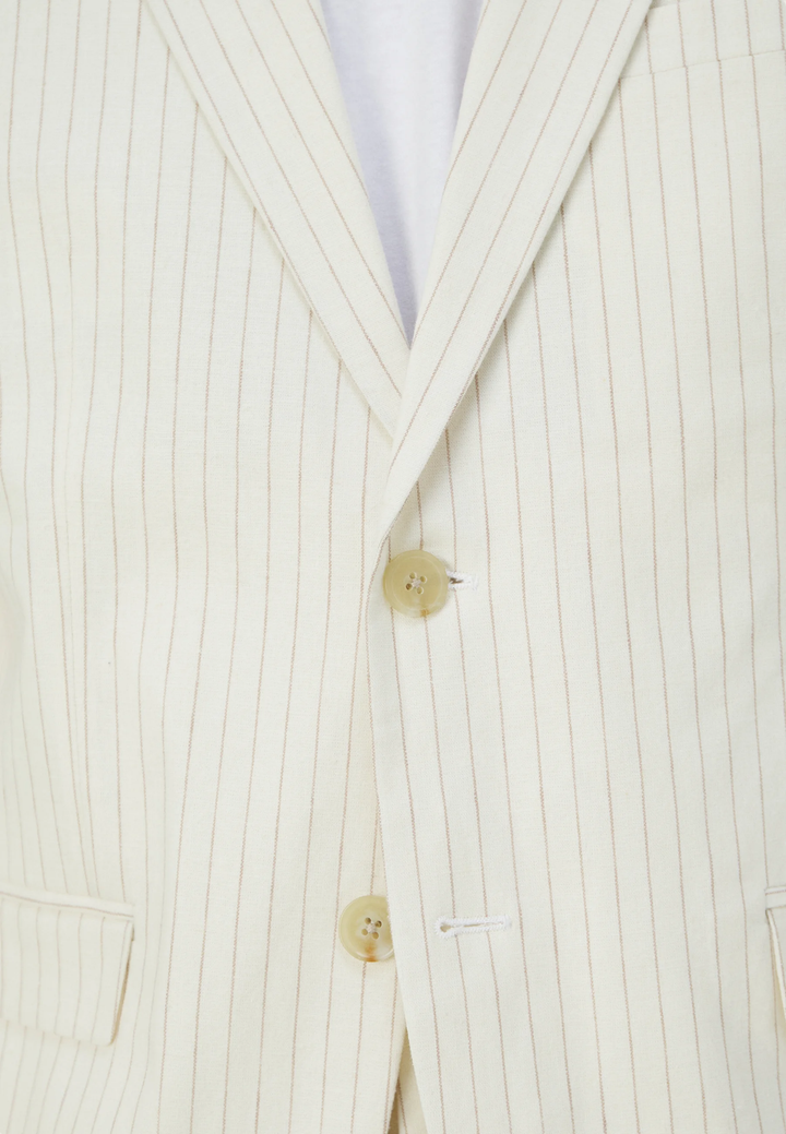 Formal Men's 2 Pieces Mens Suit Notch Lapel Striped Tuxedos (Blazer+Pants) mens event wear