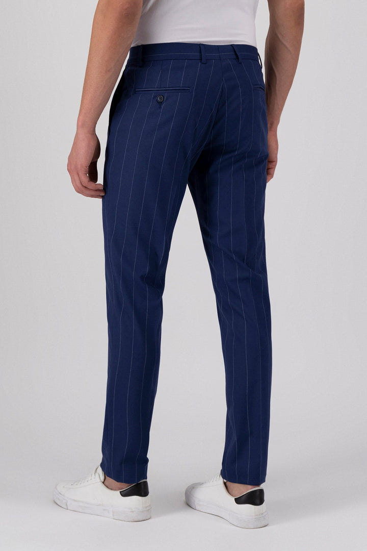 Formal Men's 2 Pieces Mens Suit Notch Lapel Striped Tuxedos (Blazer+Pants) mens event wear