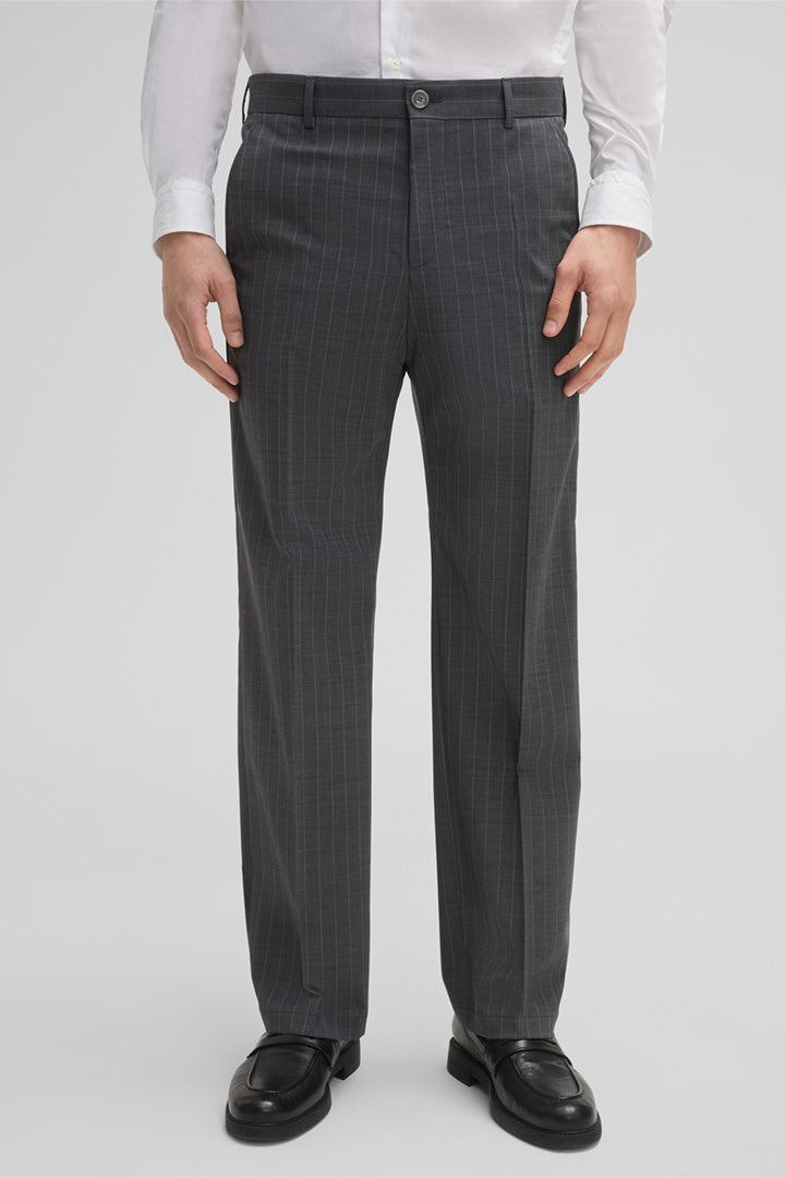 Formal Men's 2 Pieces Mens Suit Peak Lapel Striped Tuxedos (Blazer+Pants) mens event wear