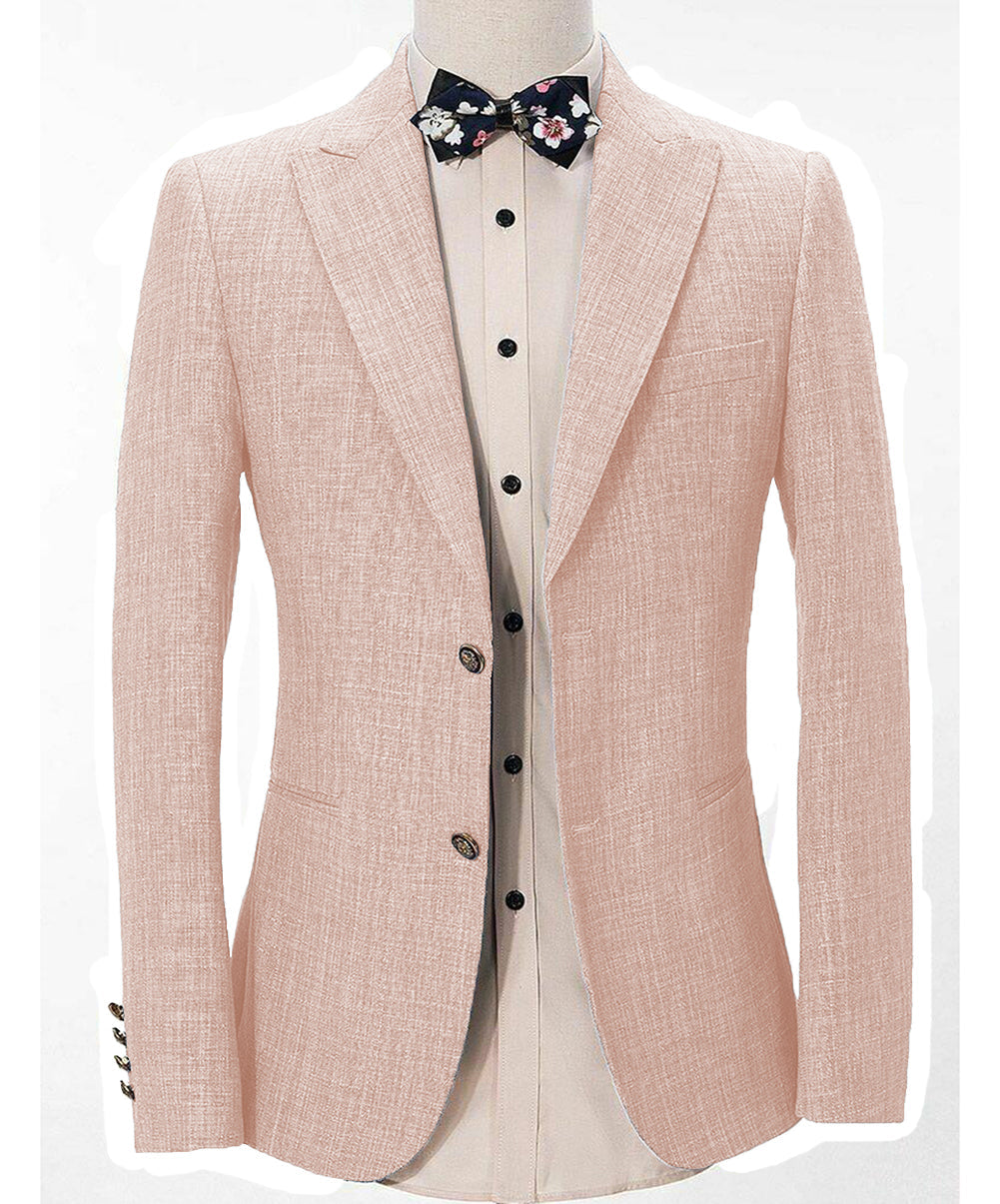 Formal Men's Regular Peak Lapel Blazer for Weddings mens event wear