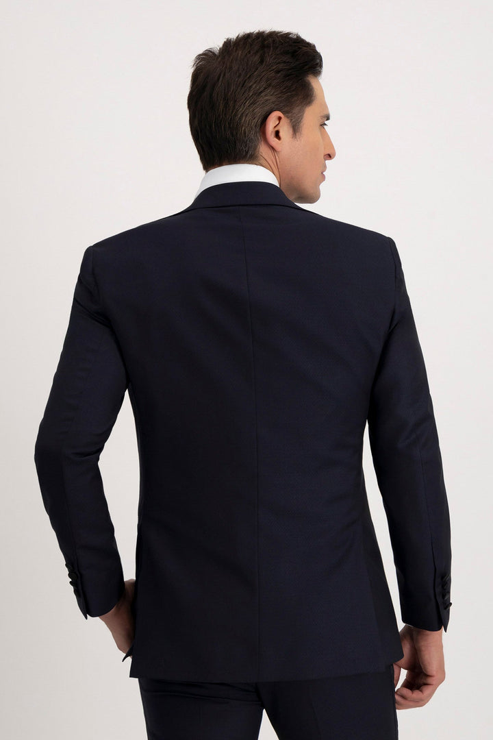 Formal Men's Suit 3 Piece Peak Lapel Solid Color Tuxedo Wedding (Blazer + Vest + Pants) mens event wear