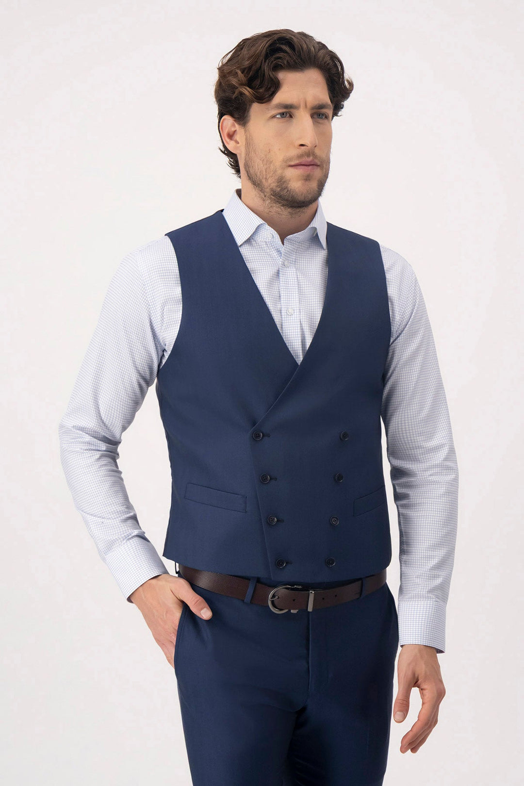 Formal Men's Suits Slim Fit 3 Pieces Notch Lapel Tuxedos (Blazer+Vest+ Pant) mens event wear