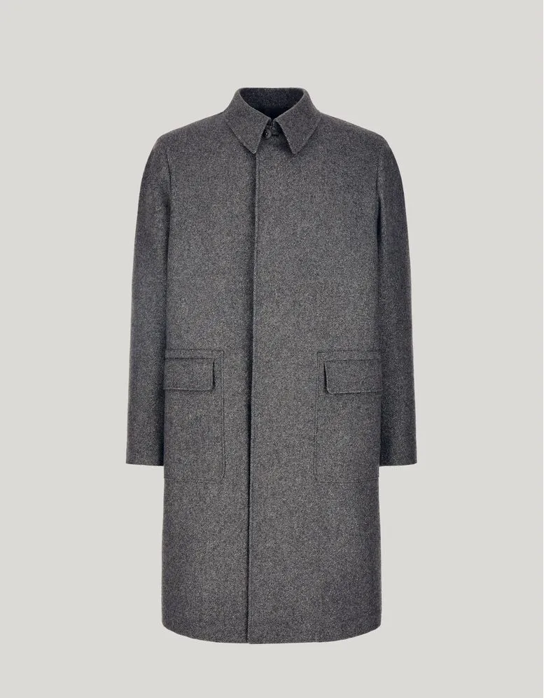 Formal Men's Wool Herringbone Stand Collar Blazer mens event wear