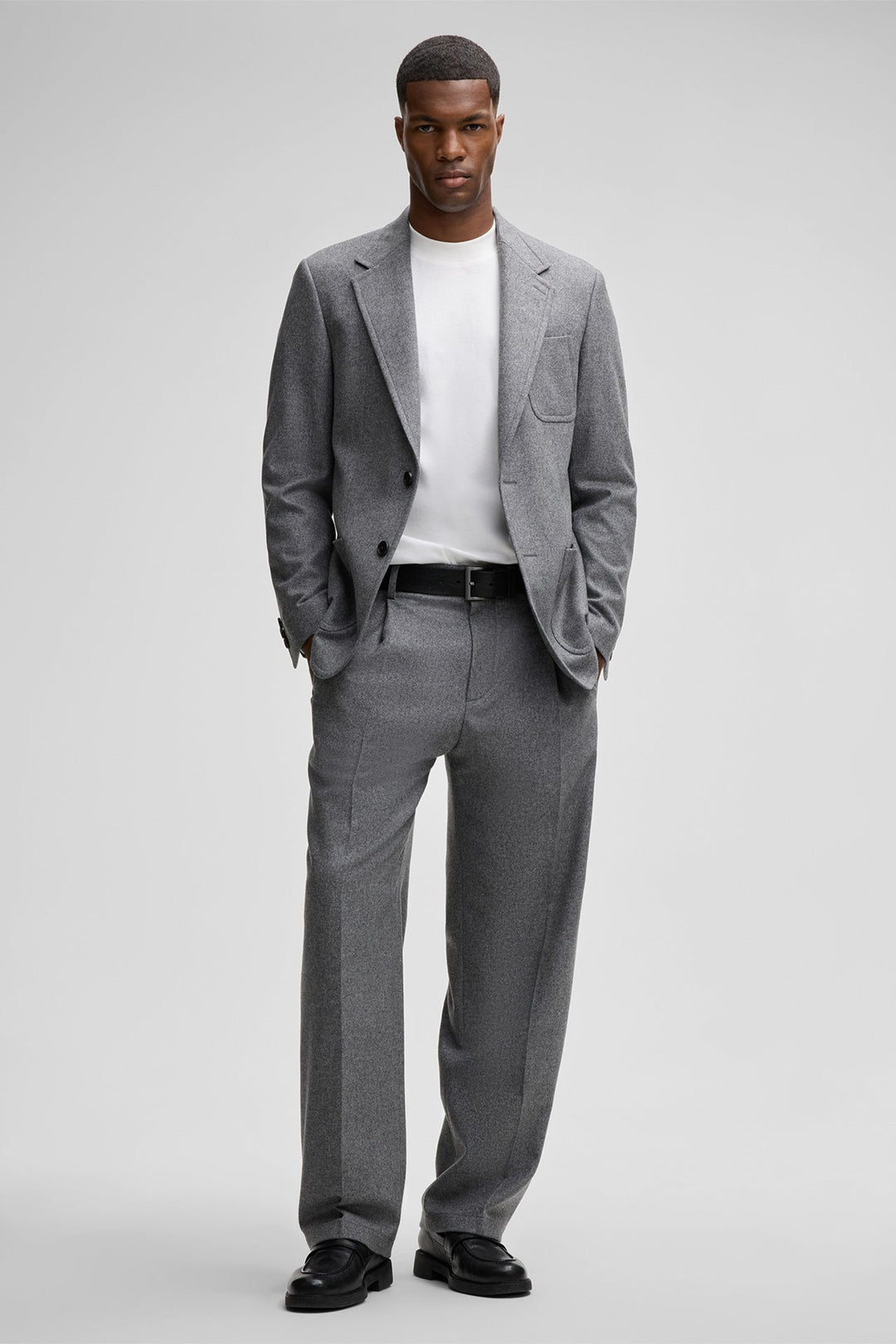 Men's Casual 2 Pieces Mens Suit Tweed Notch Lapel Tuxedos (Blazer+Pants) mens event wear