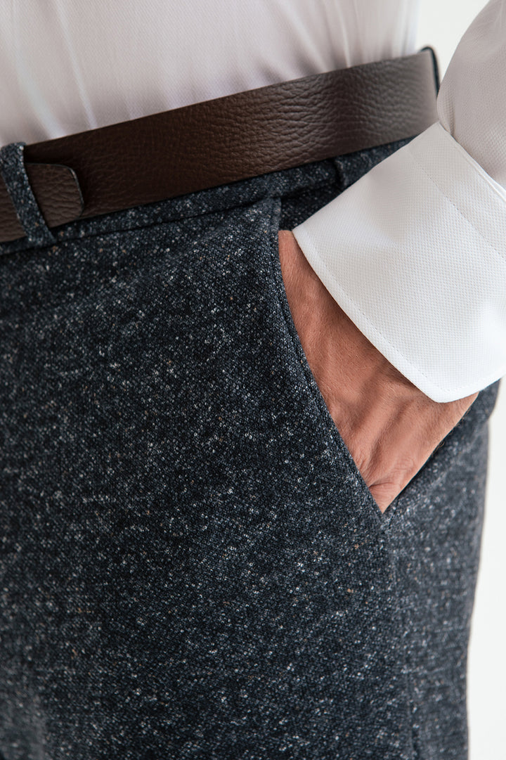 Men's Casual 3 Pieces Mens Suit Classic Tweed Peak Lapel Tuxedos (Blazer+vest+Pants) mens event wear