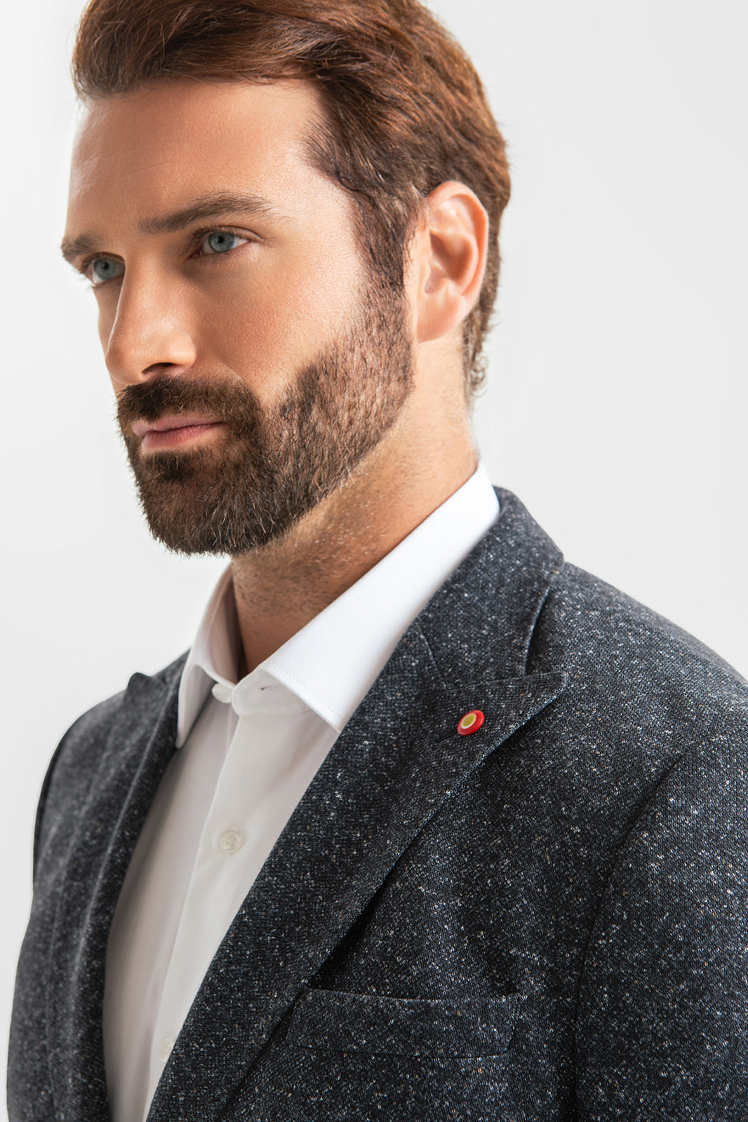 Men's Casual 3 Pieces Mens Suit Classic Tweed Peak Lapel Tuxedos (Blazer+vest+Pants) mens event wear
