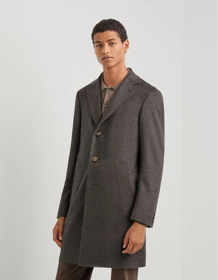 Men's Casual Tweed Notch Lapel Blazer mens event wear