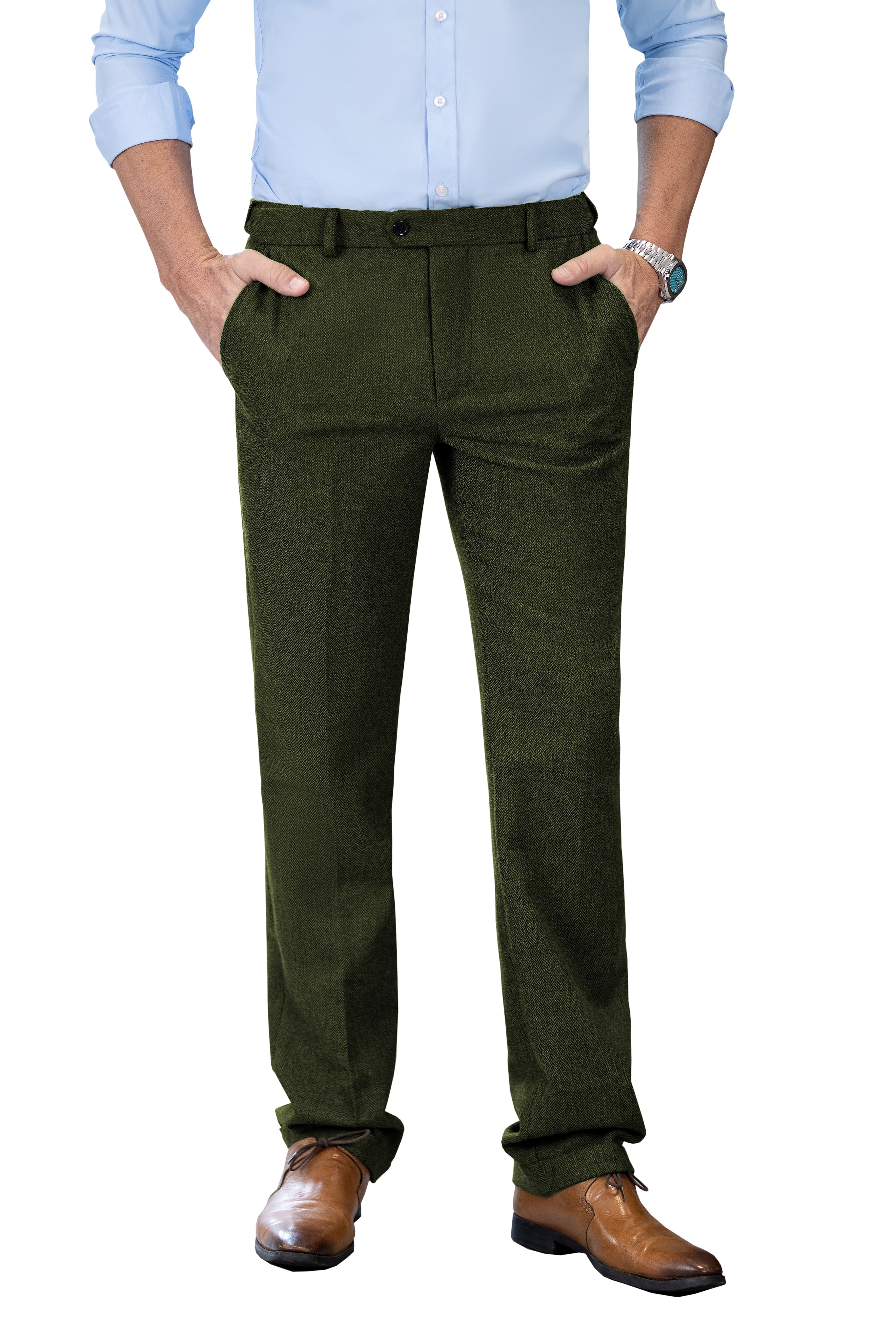 Herringbone Pants – mens event wear