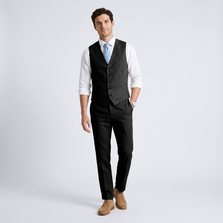 Menseventwear 2 Pieces Linen Men&