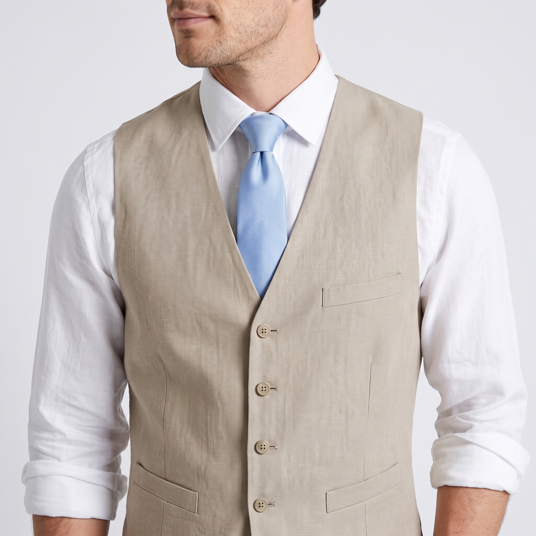 Menseventwear 2 Pieces Linen Men&