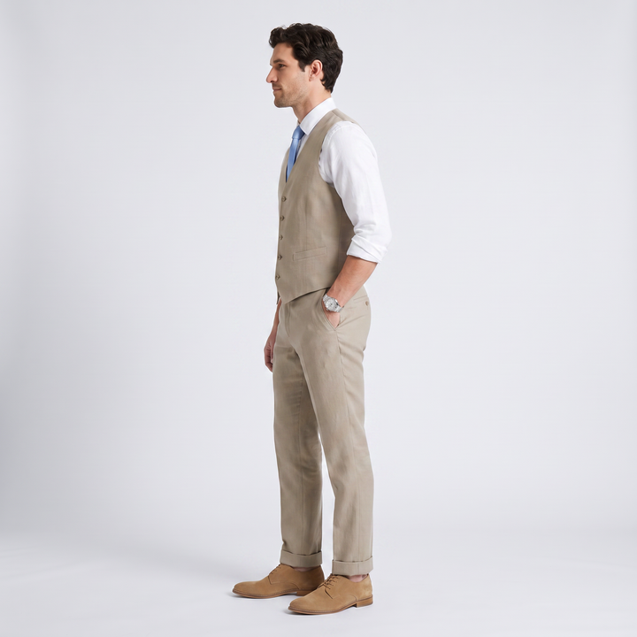 Menseventwear 2 Pieces Linen Men&