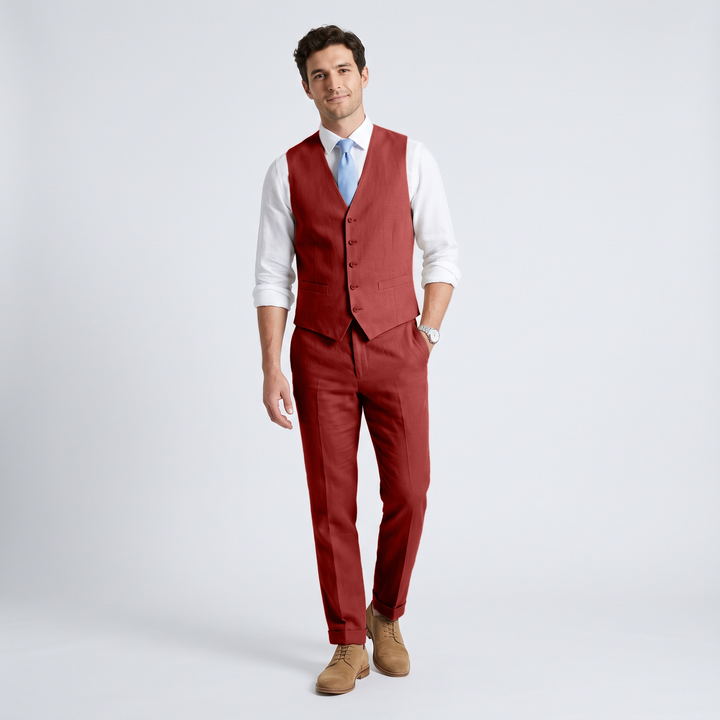 Menseventwear 2 Pieces Linen Men&