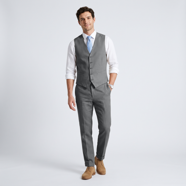 Menseventwear 2 Pieces Linen Men&