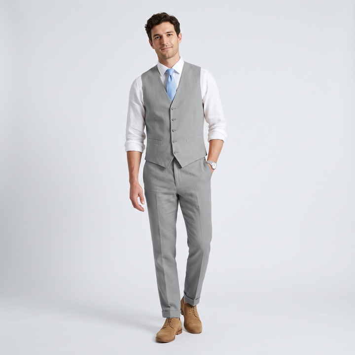 Menseventwear 2 Pieces Linen Men&