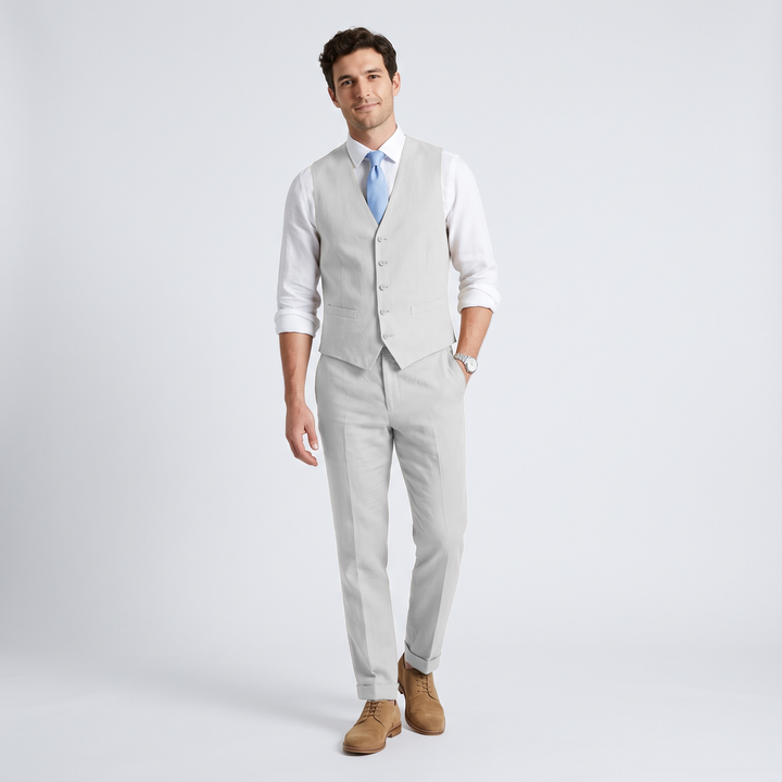 Menseventwear 2 Pieces Linen Men&