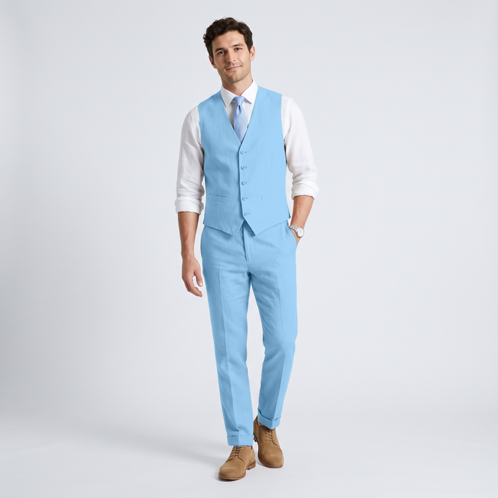 Menseventwear 2 Pieces Linen Men&