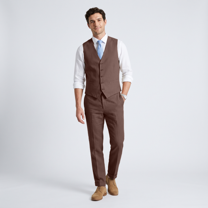 Menseventwear 2 Pieces Linen Men&