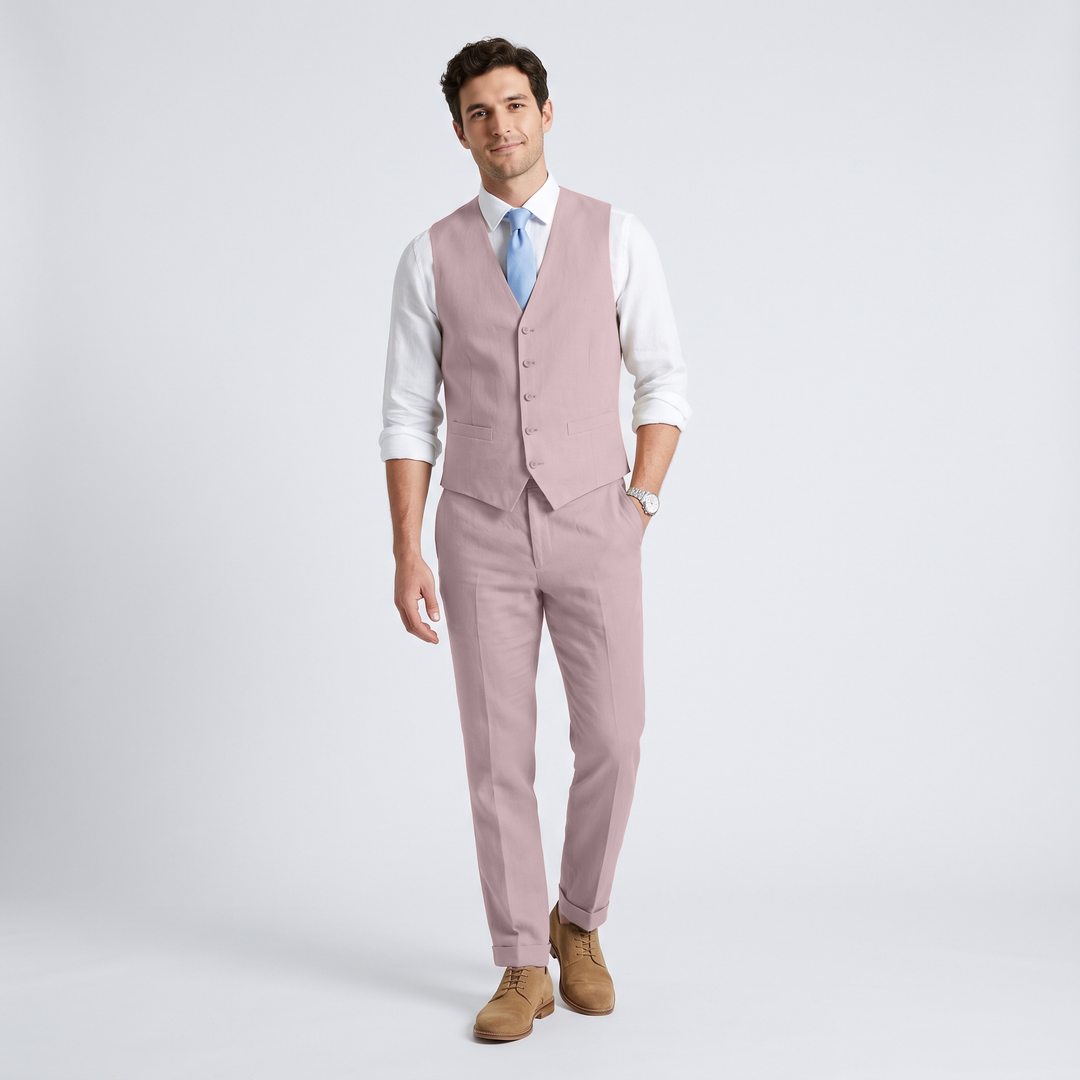 Menseventwear 2 Pieces Linen Men&
