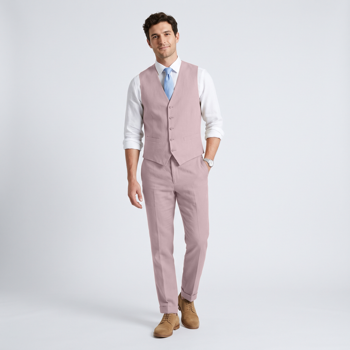 Menseventwear 2 Pieces Linen Men&