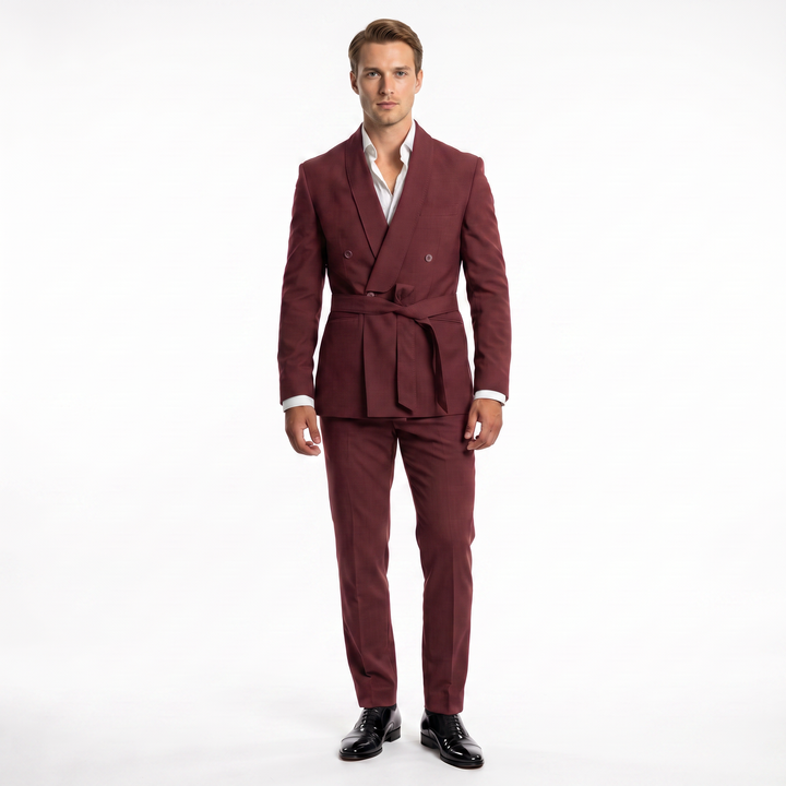 Menseventwear Double Breasts 2 Pieces Shawl Lapel Men&