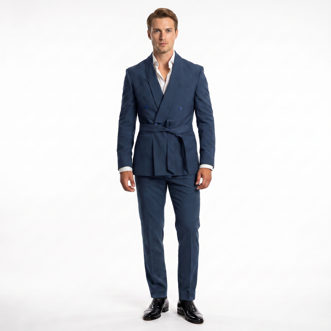 Menseventwear Double Breasts 2 Pieces Shawl Lapel Men&