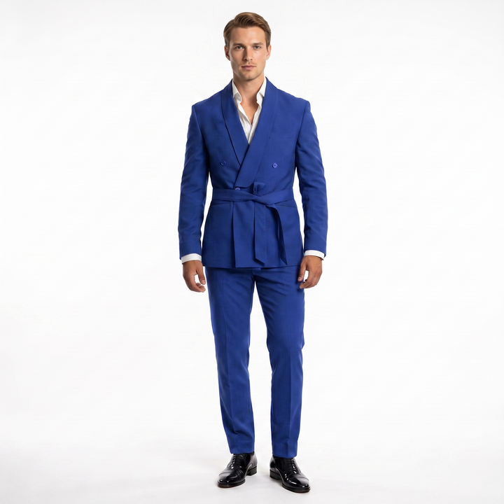 Menseventwear Double Breasts 2 Pieces Shawl Lapel Men&