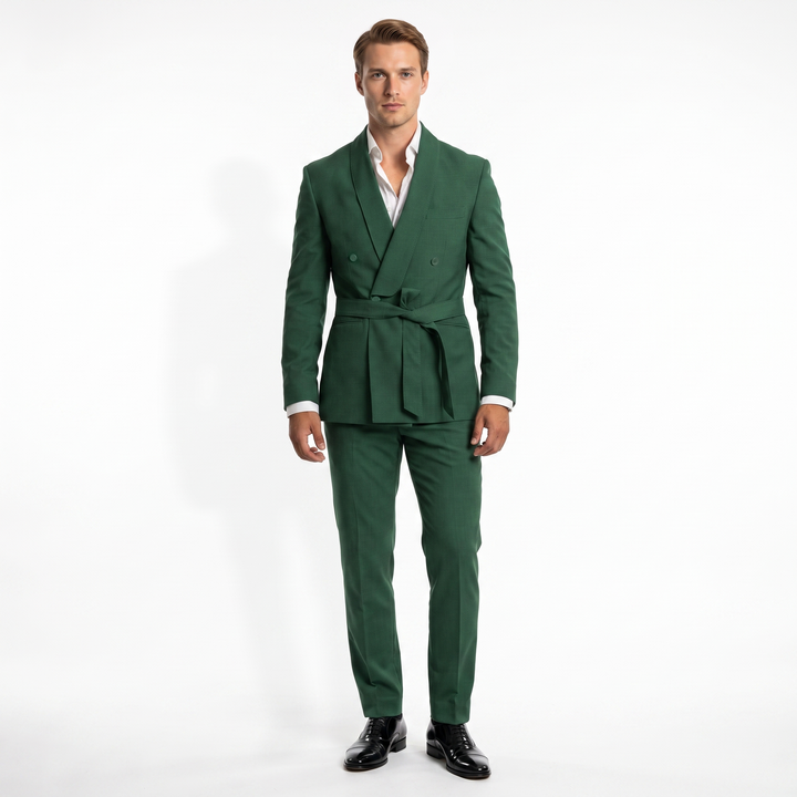 Menseventwear Double Breasts 2 Pieces Shawl Lapel Men&
