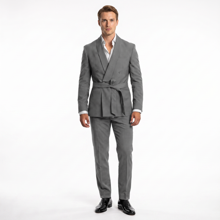 Menseventwear Double Breasts 2 Pieces Shawl Lapel Men&