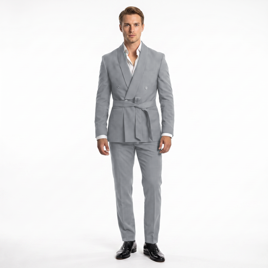 Menseventwear Double Breasts 2 Pieces Shawl Lapel Men&