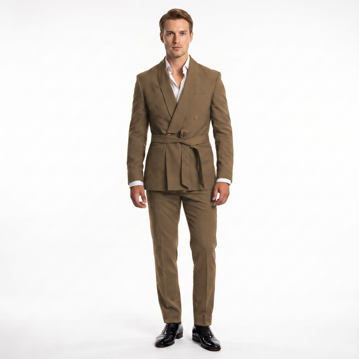 Menseventwear Double Breasts 2 Pieces Shawl Lapel Men&