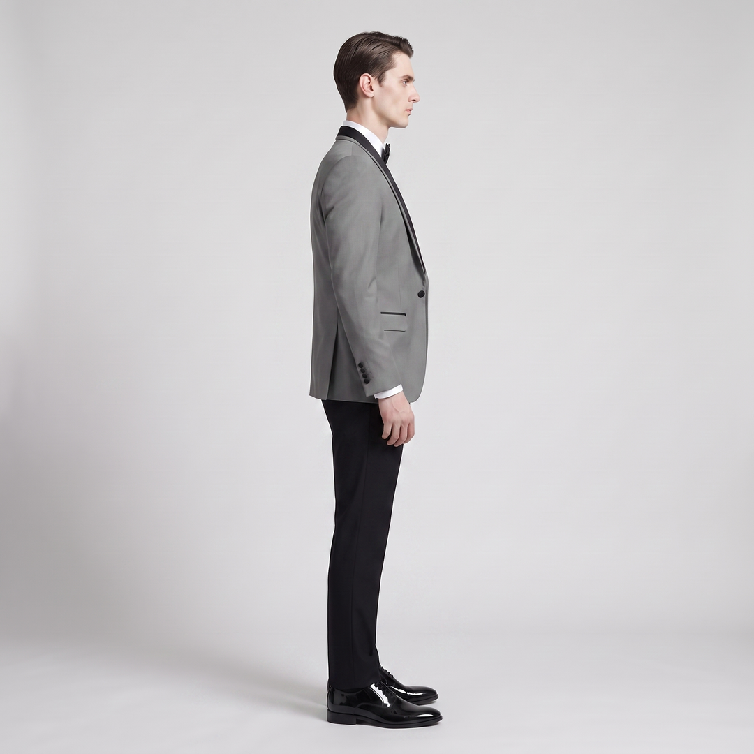 Menseventwear Formal 3 Pieces Men‘’s Suit Flat Shawl Lapel Tuxedos (Blazer+vest+Pants) Mens Event Wear