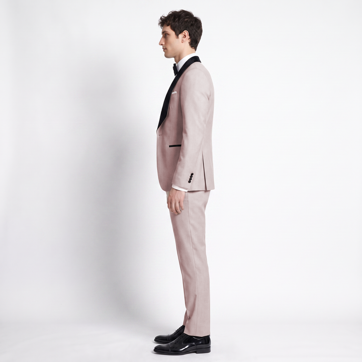Menseventwear Formal 3 Pieces Men‘s Suit Flat Shawl Lapel Tuxedos (Blazer+vest+Pants) Mens Event Wear