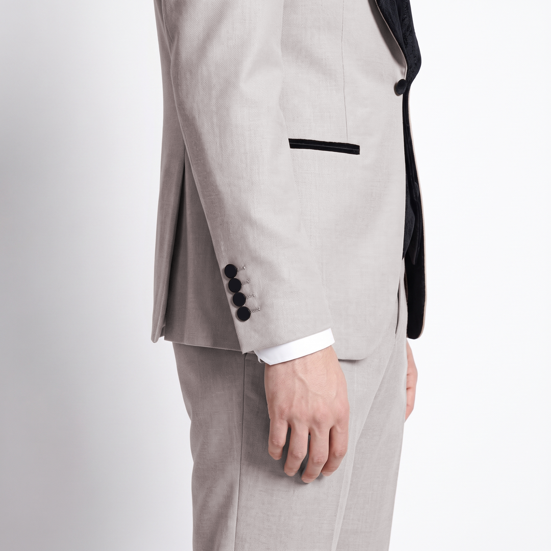 Menseventwear Formal 3 Pieces Men‘s Suit Flat Shawl Lapel Tuxedos (Blazer+vest+Pants) Mens Event Wear