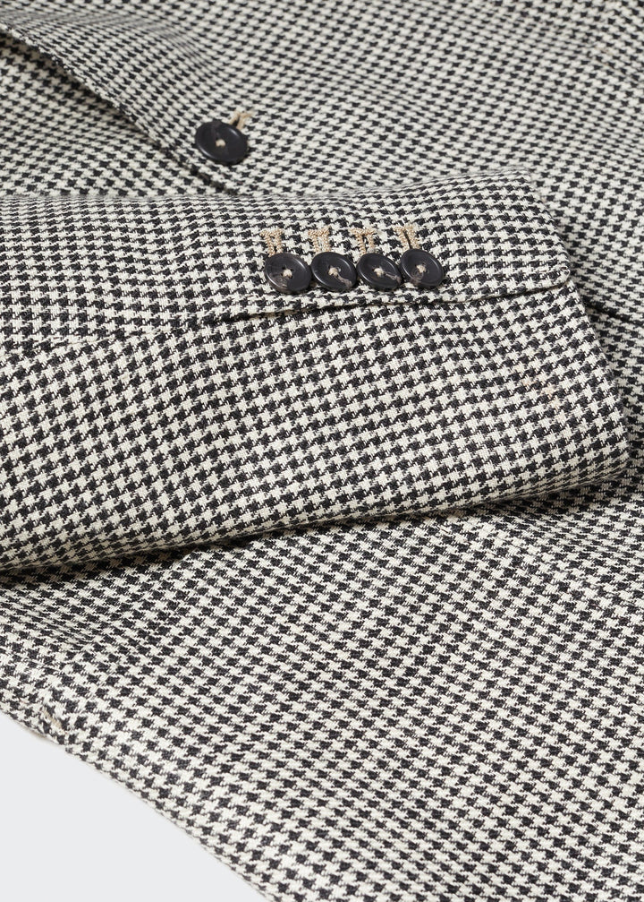 Menseventwear Formal Men's Houndstooth Notch Lapel Blazer mens event wear