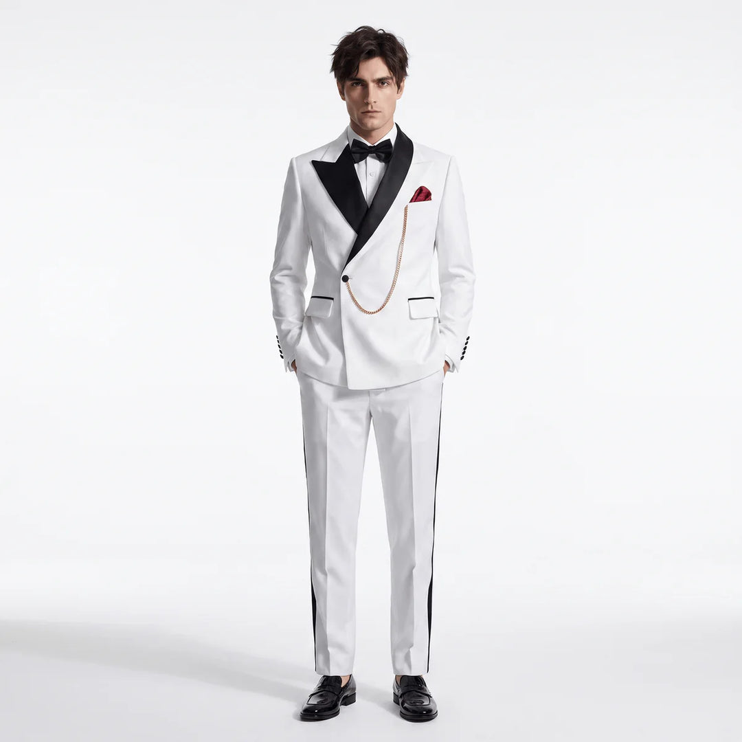 Menseventwear Formal Men's Suit 2 Pieces Peak Lapel Suits For Wedding (Blazer+Pants) Mens Event Wear
