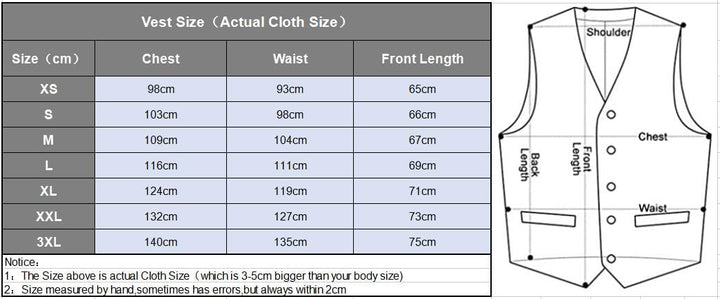 Casual Men's Classic Slim Fit Herringbone Notch Lapel Waistcoat menseventwear