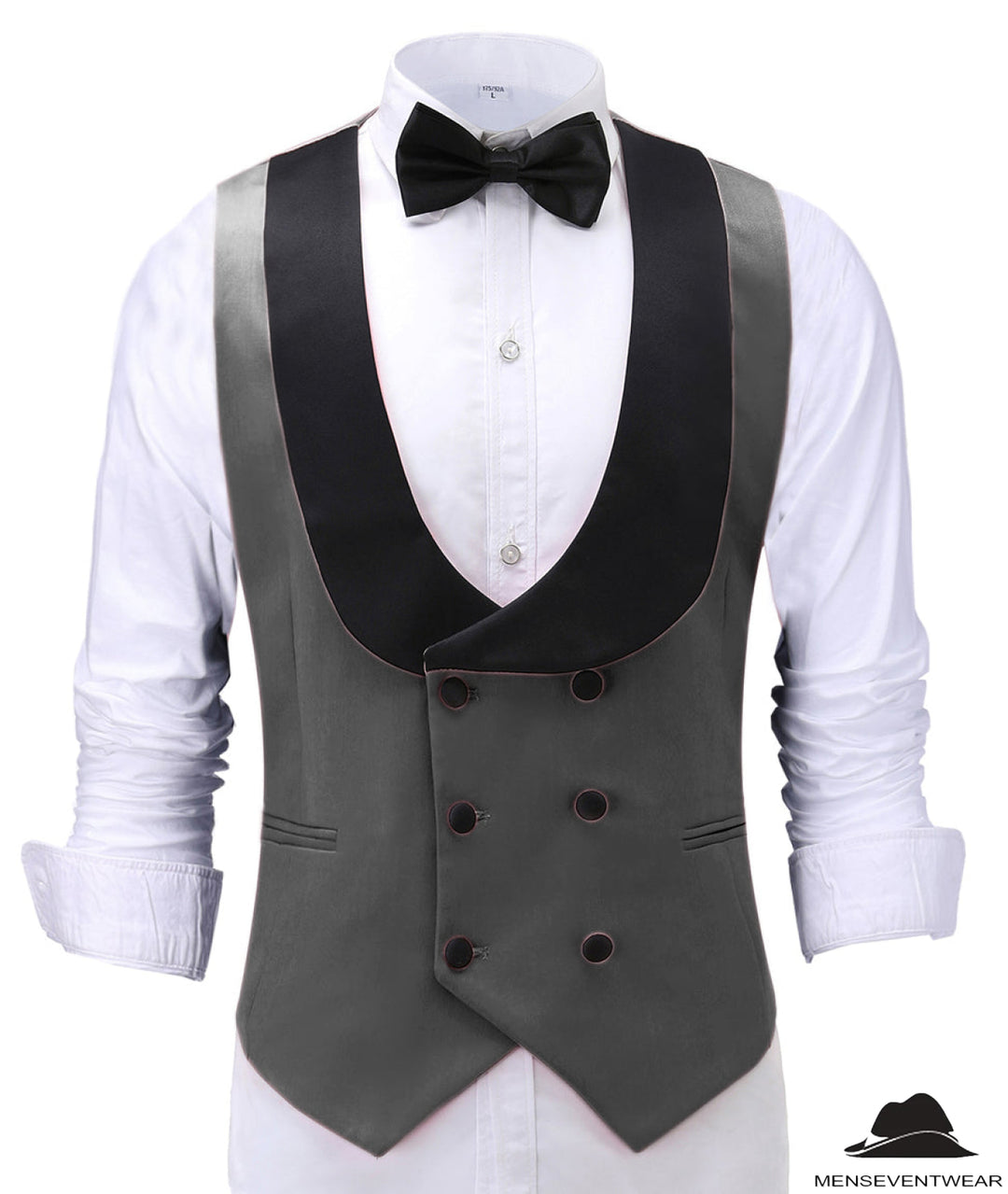 Fashion Men's Suit Vest Regular Fit Shawl Lapel Waistcoat For Wedding mens event wear