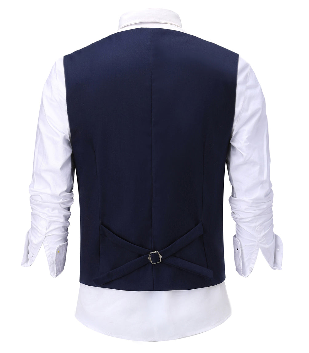 Fashion Men's Suit Vest Regular Fit Shawl Lapel Waistcoat Groomsmen mens event wear