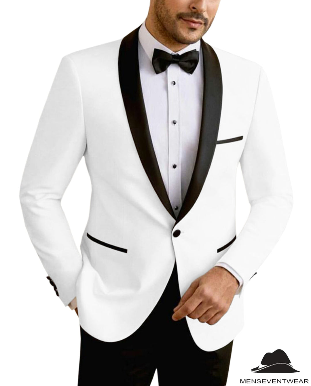 Formal Men's Slim Fit Shawl Lapel Flat Blazer mens event wear