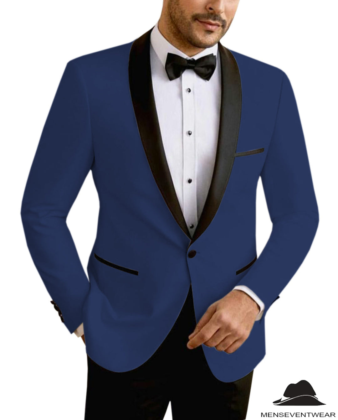 Formal Men's Slim Fit Shawl Lapel Flat Blazer mens event wear