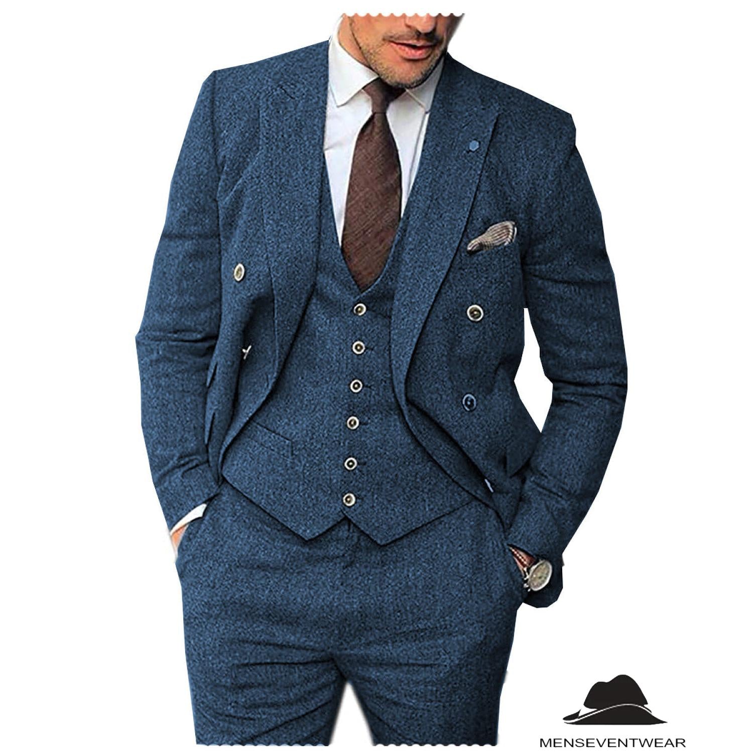Tweed Herringbone Suit