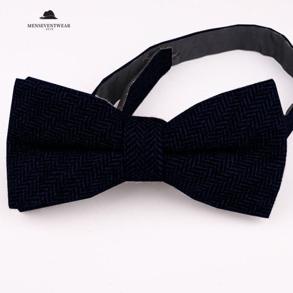 Men's Classic Design Herringbone Bow Tie mens event wear