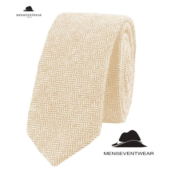 Men's Modern Fit Classic Fit Herringbone Tie Set menseventwear