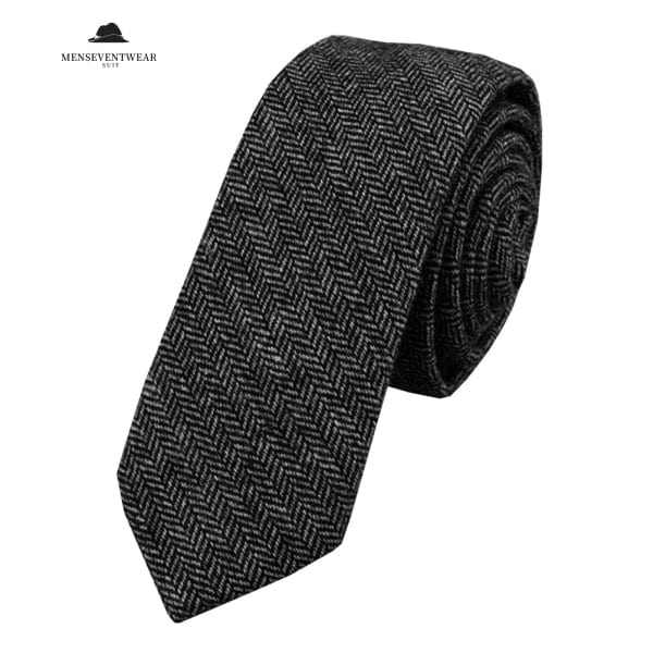 Men's Modern Fit Herringbone Tie Set menseventwear