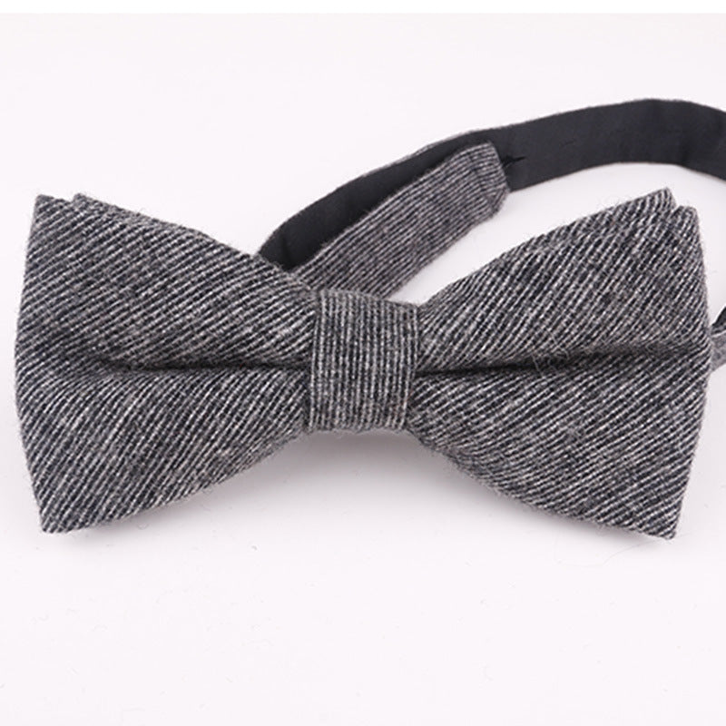 Men's Vintage Classical Design Herringbone Bow Tie mens event wear