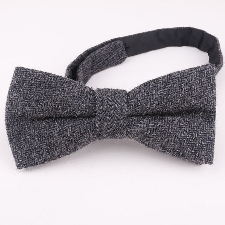 Men's Vintage Classical Design Herringbone Bow Tie mens event wear